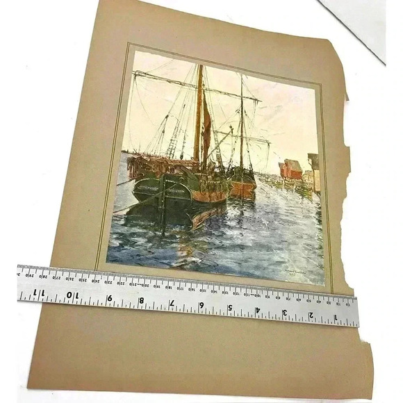 Carl Wilhelmson Jumping Dog Rikard Lindstrom Art Print 1923 Color Etching Double - Picture 6 of 7